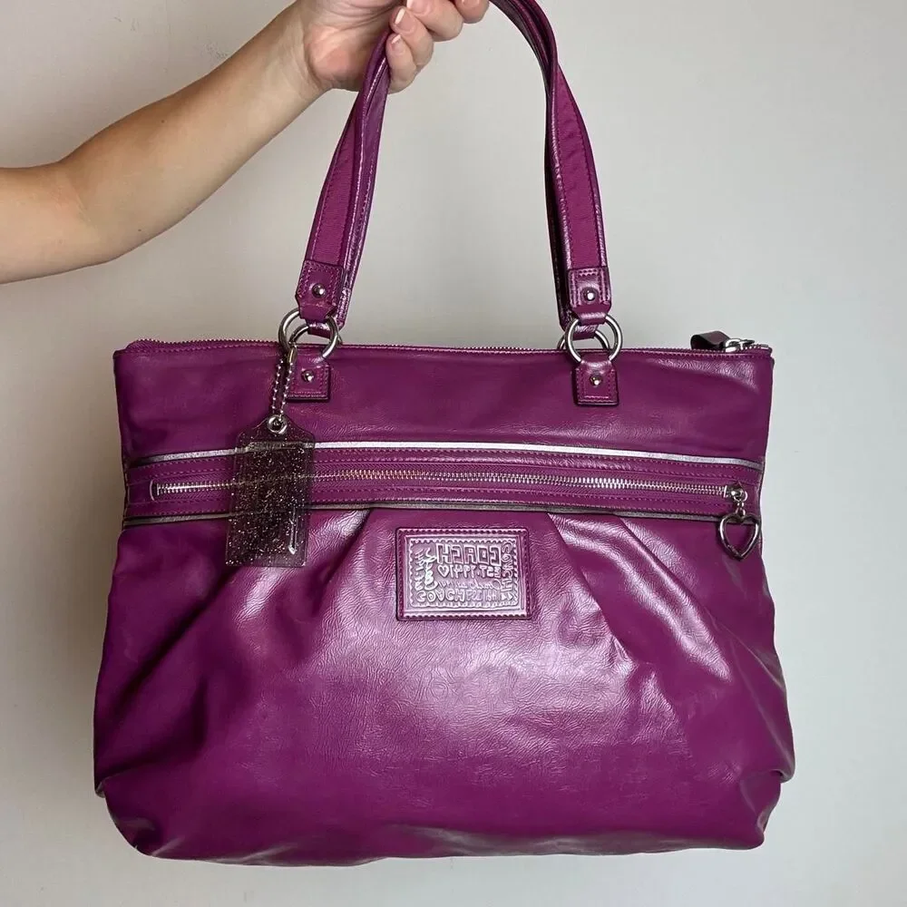 Coach Women's Purple and Pink Bag